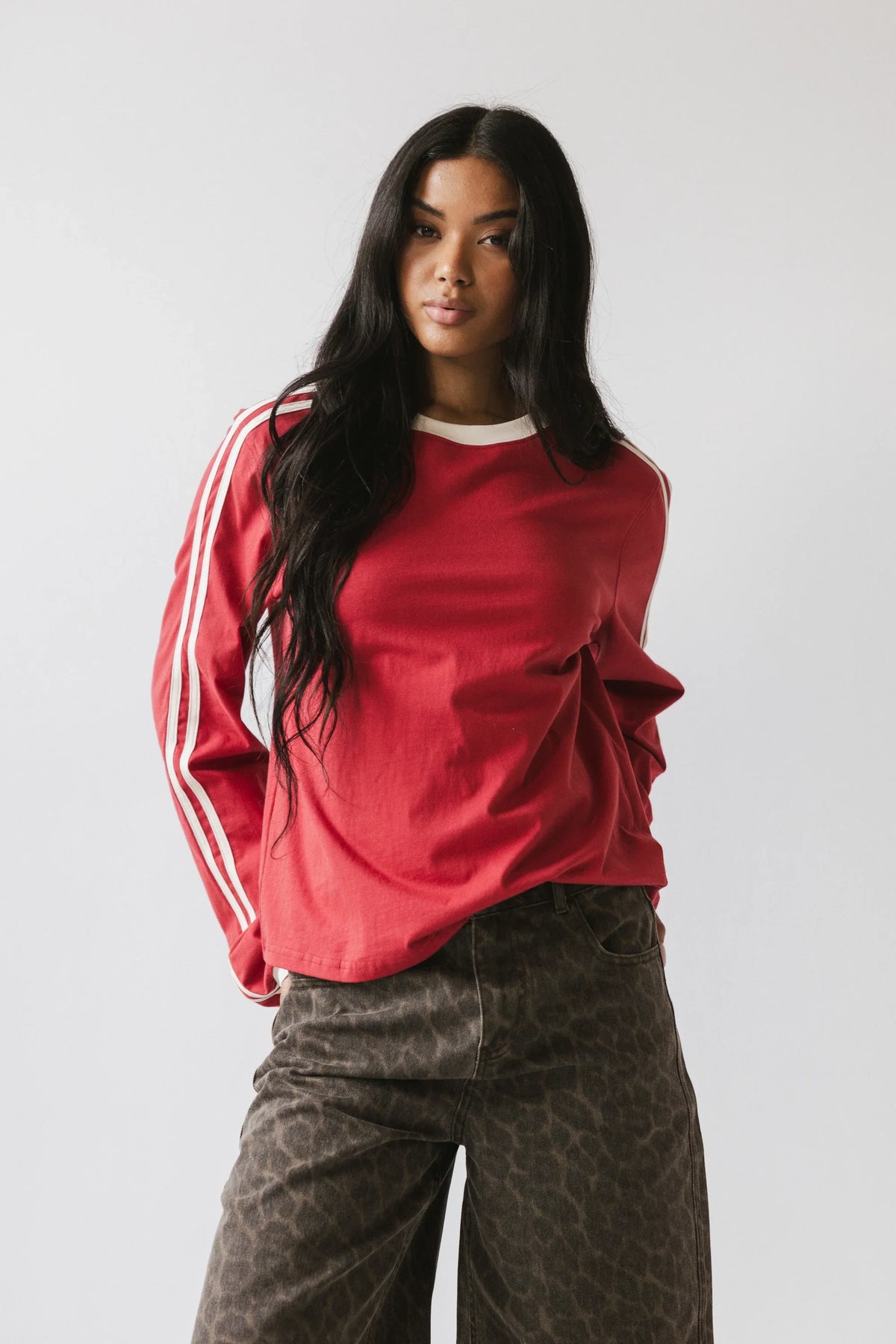Romy Striped top in Red FINAL SALE