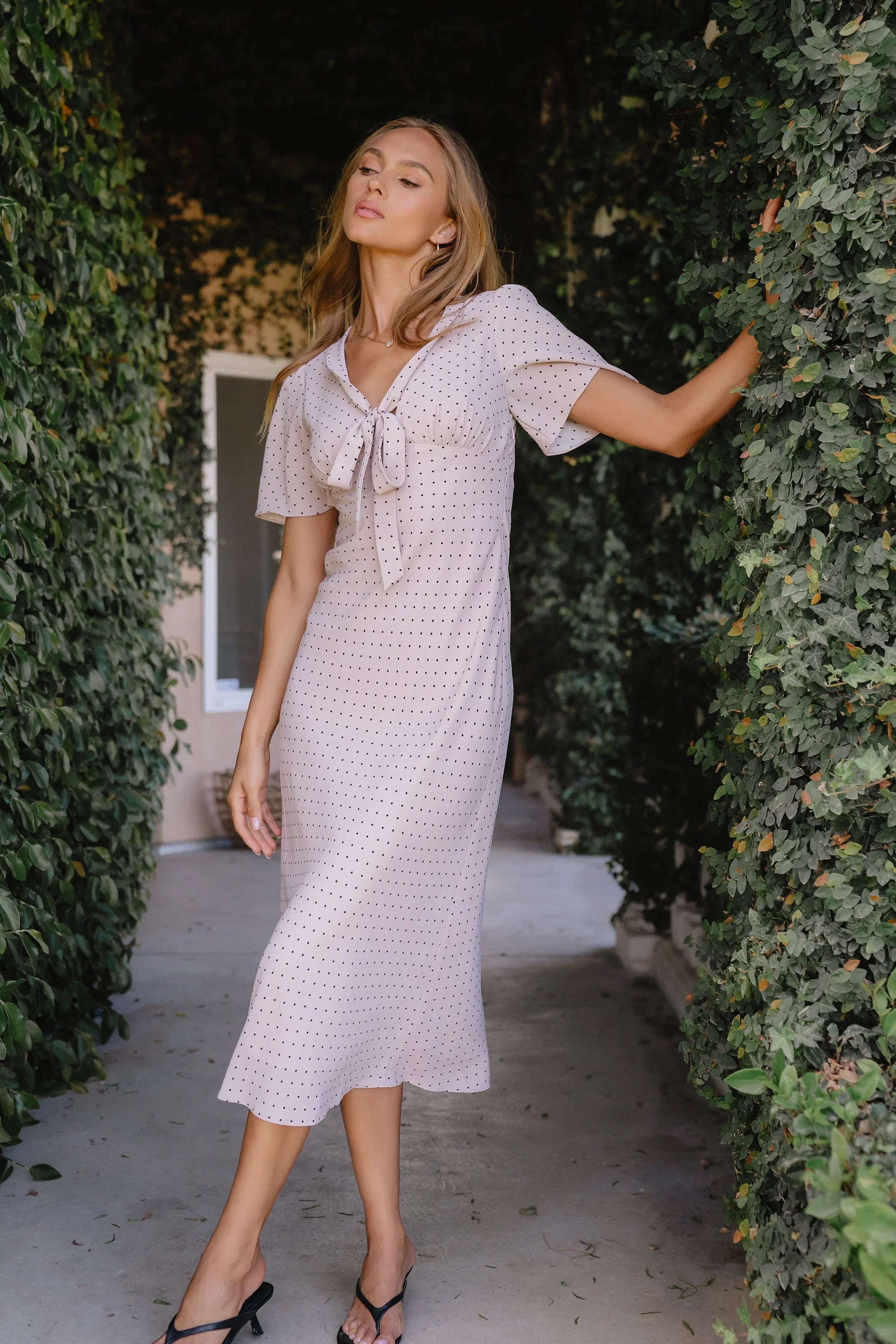 Alix Polka Dot Maxi Dress