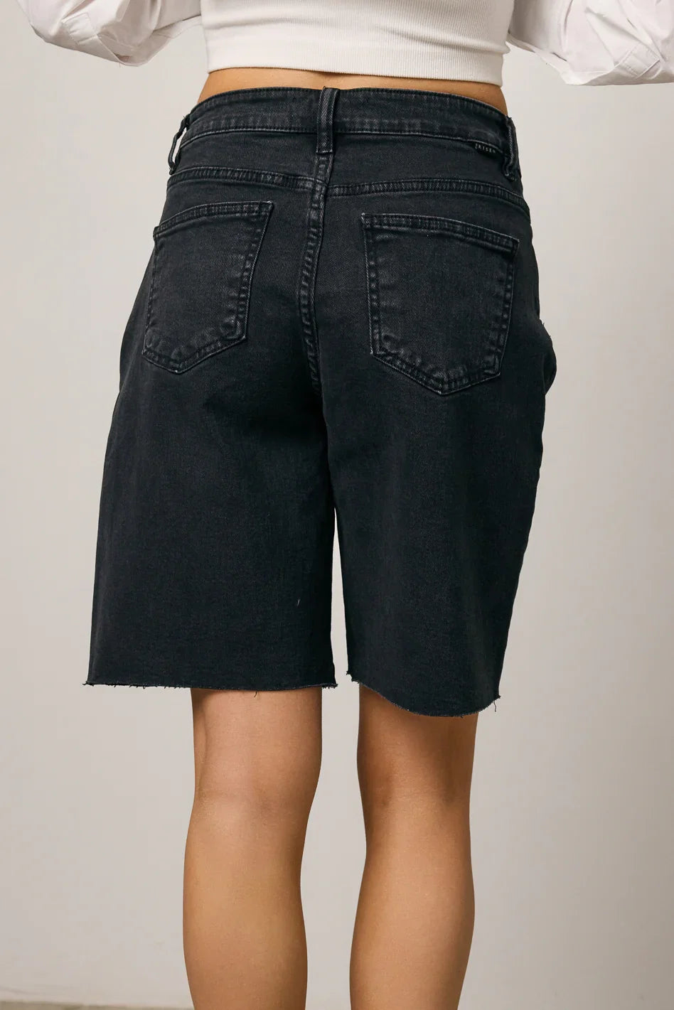Lydia Bermuda Shorts in Black
