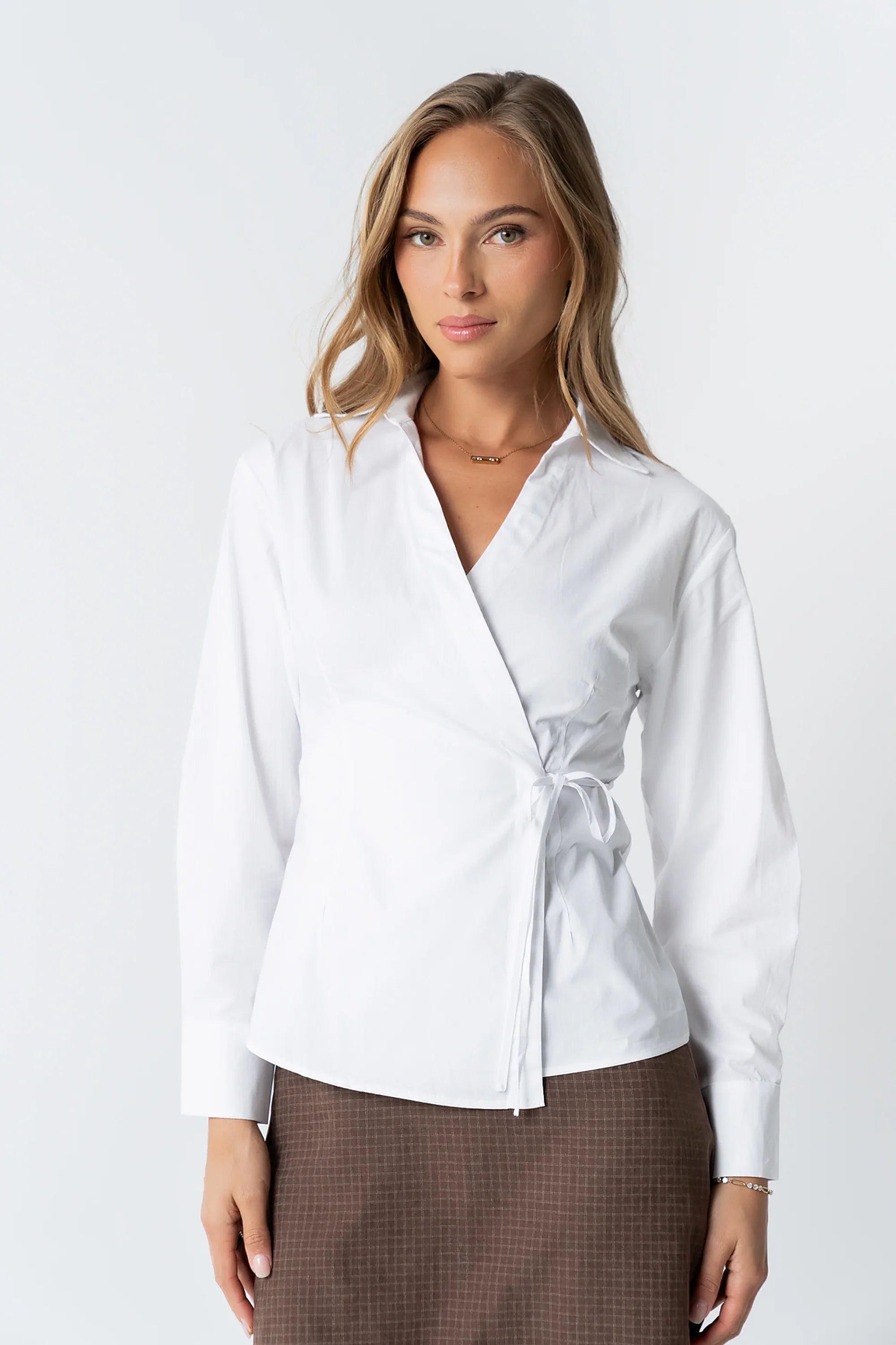 Kimmy Wrap Blouse