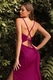 Kerri Gown Fitted Stretch Glitter Dress