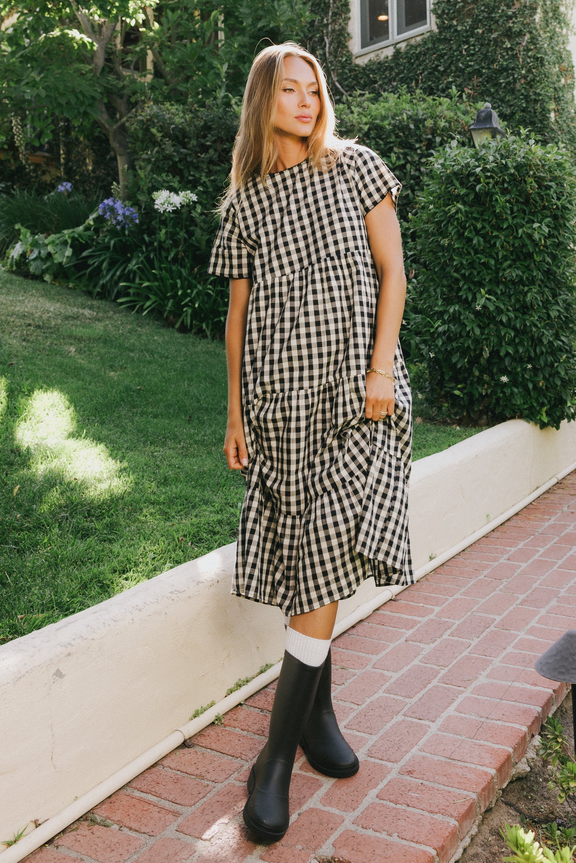 Keyla Plaid Midi Dress FINAL SALE