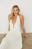 Arden Linen Halter Maxi Dress