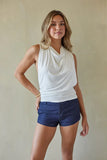 Ella Cowl Neck Open Back Top