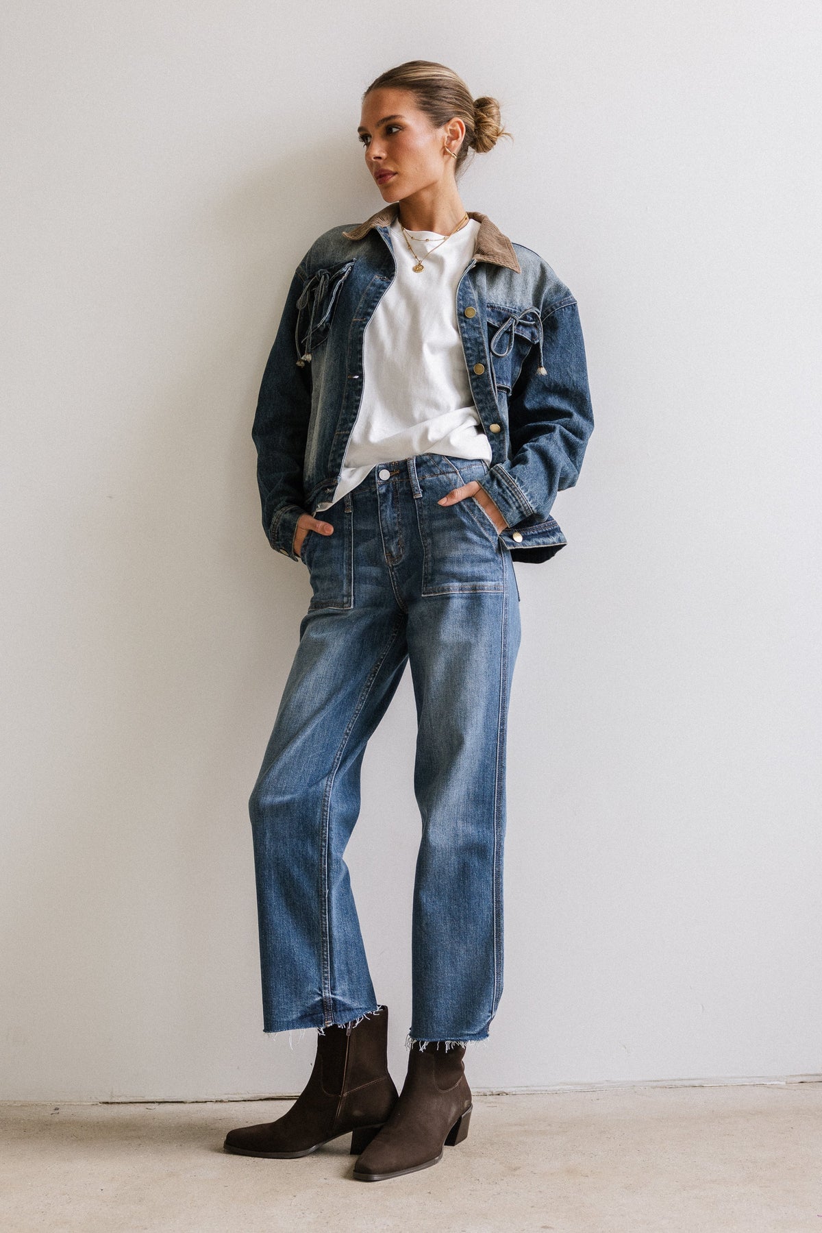 Eileen Cropped Straight Leg Jeans