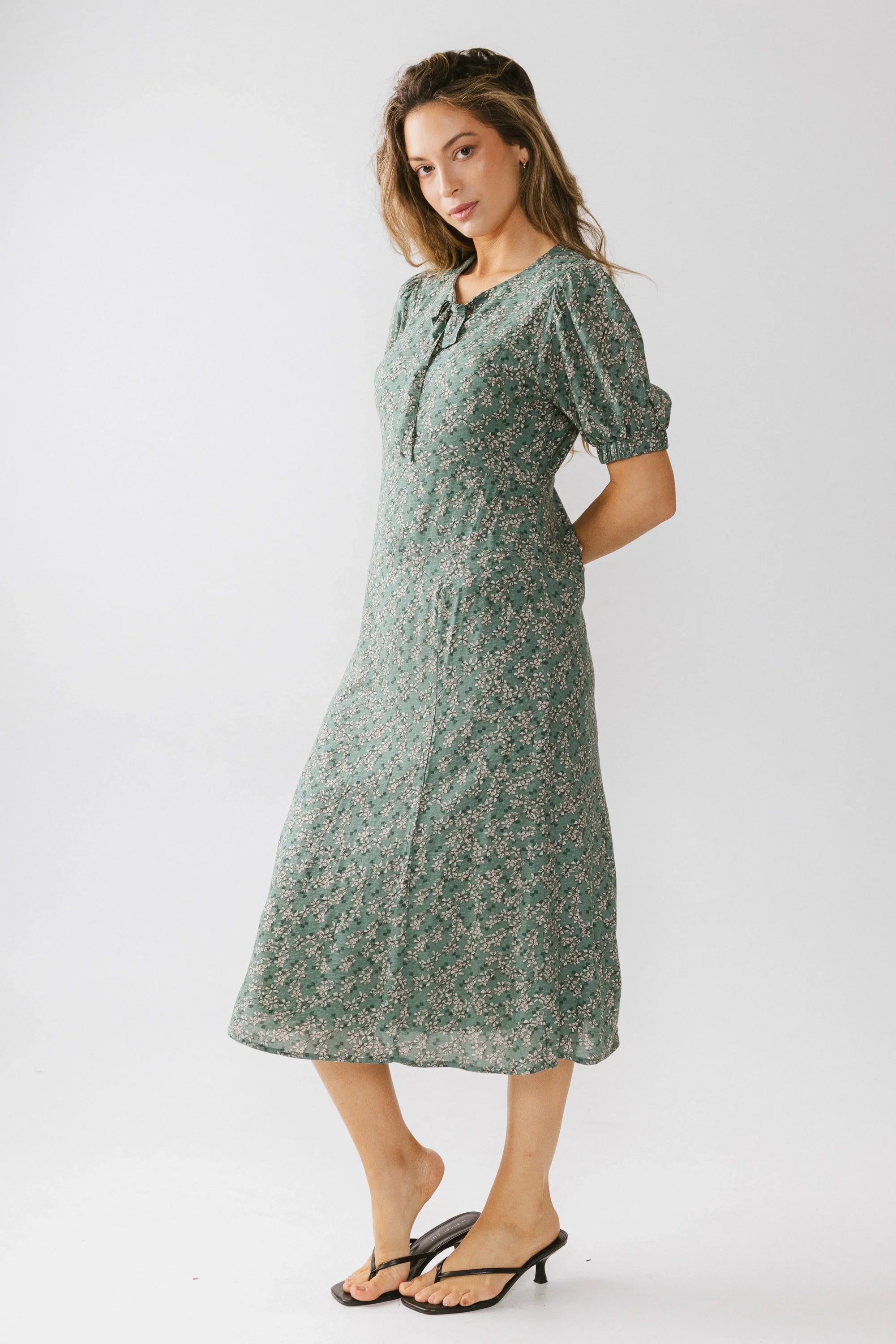 Kelsey Floral Midi Dess