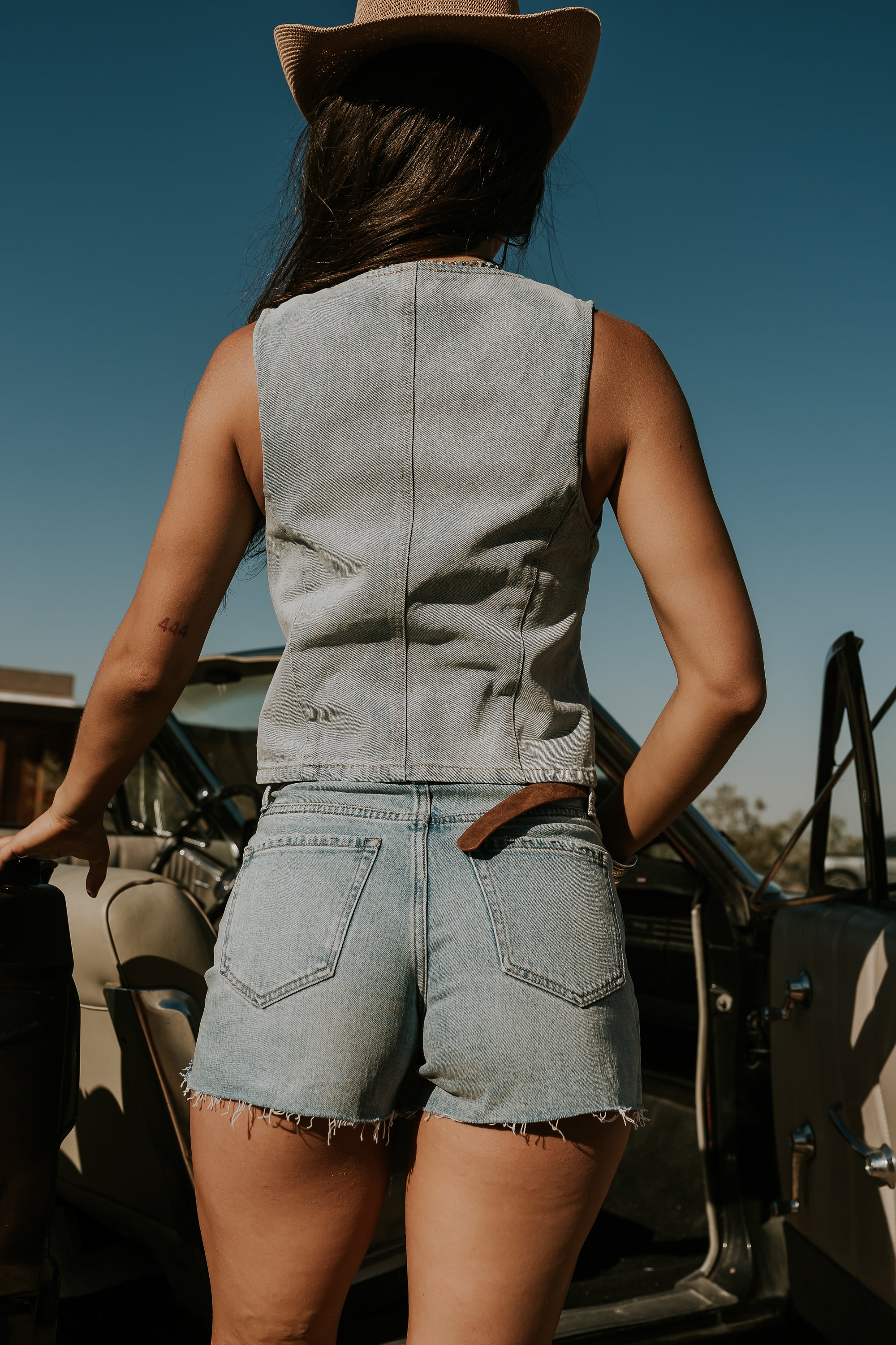 Rosie Denim Mini Skort