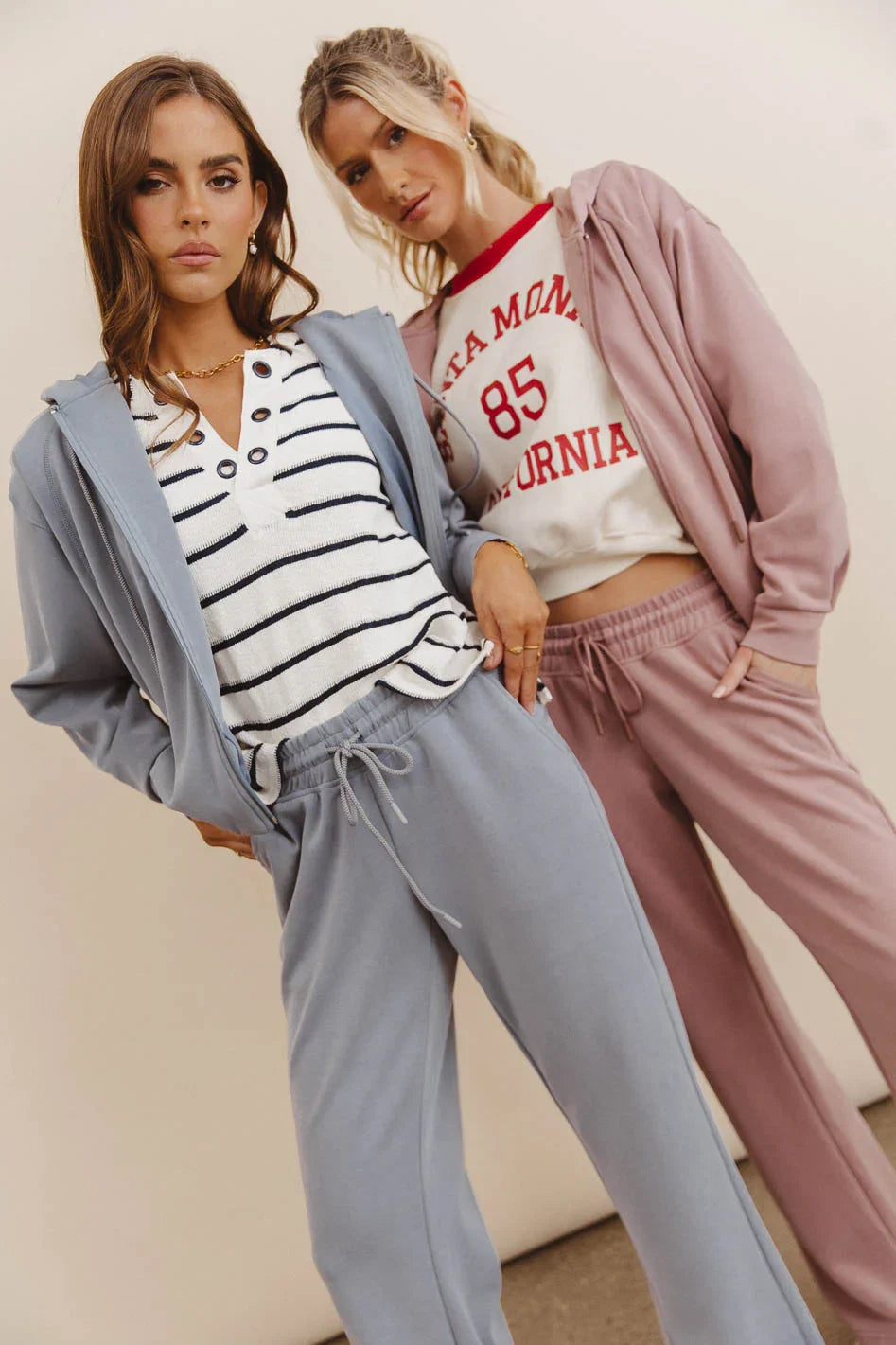 Balance Zip Up Hoodie in Mauve FINAL SALE