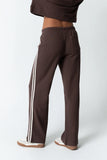 Kourtney Waffle Knit Pants in Brown