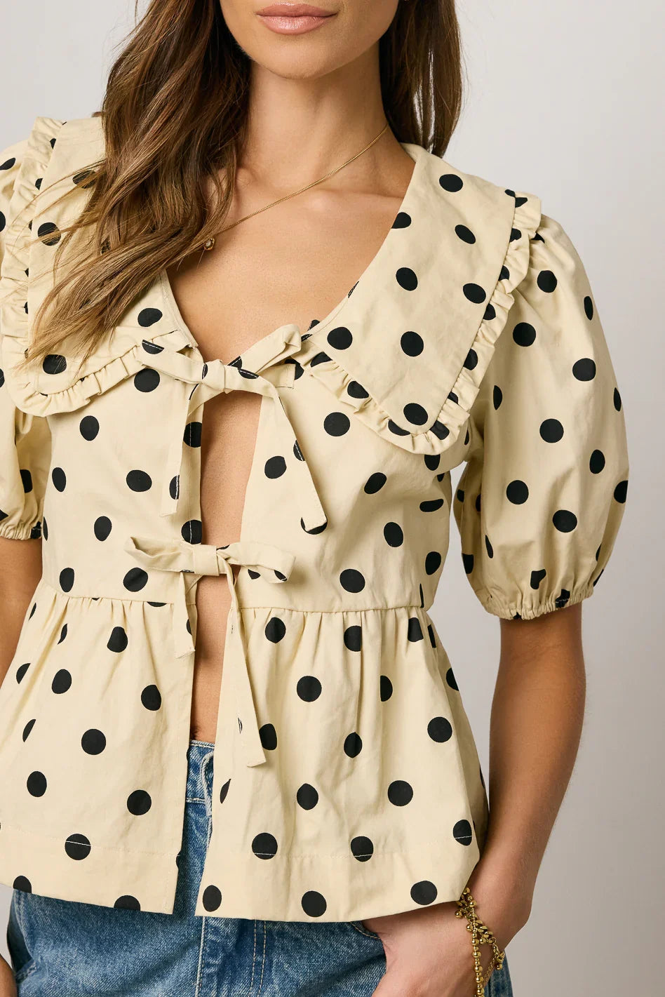 Ronie Peplum Top FINAL SALE