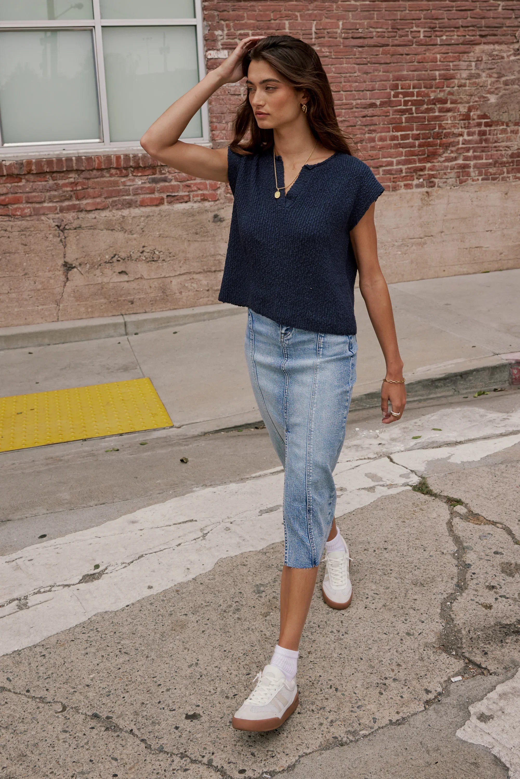 Aylin Sweater in Navy FINAL SALE