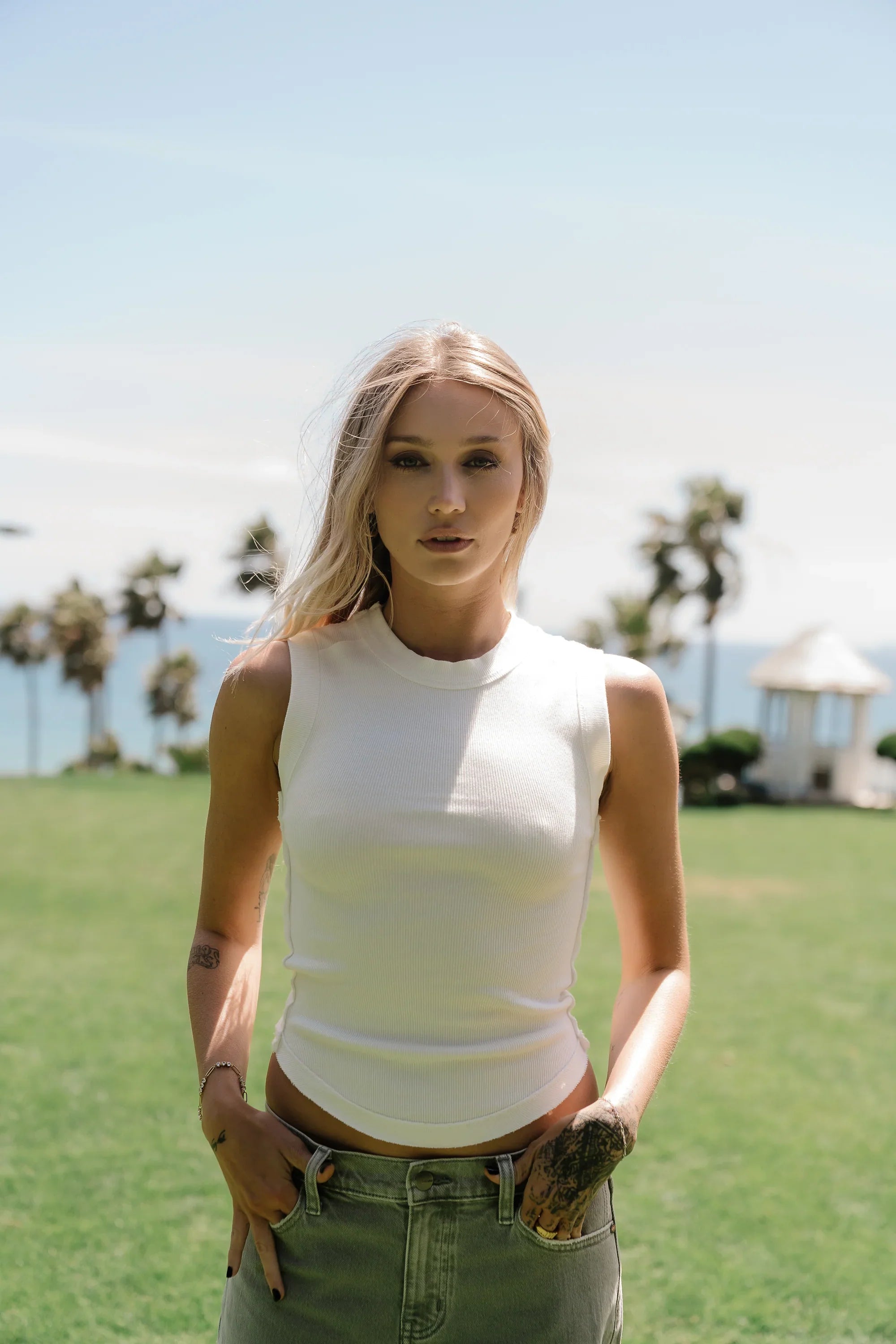 Lilah Tank in Ivory