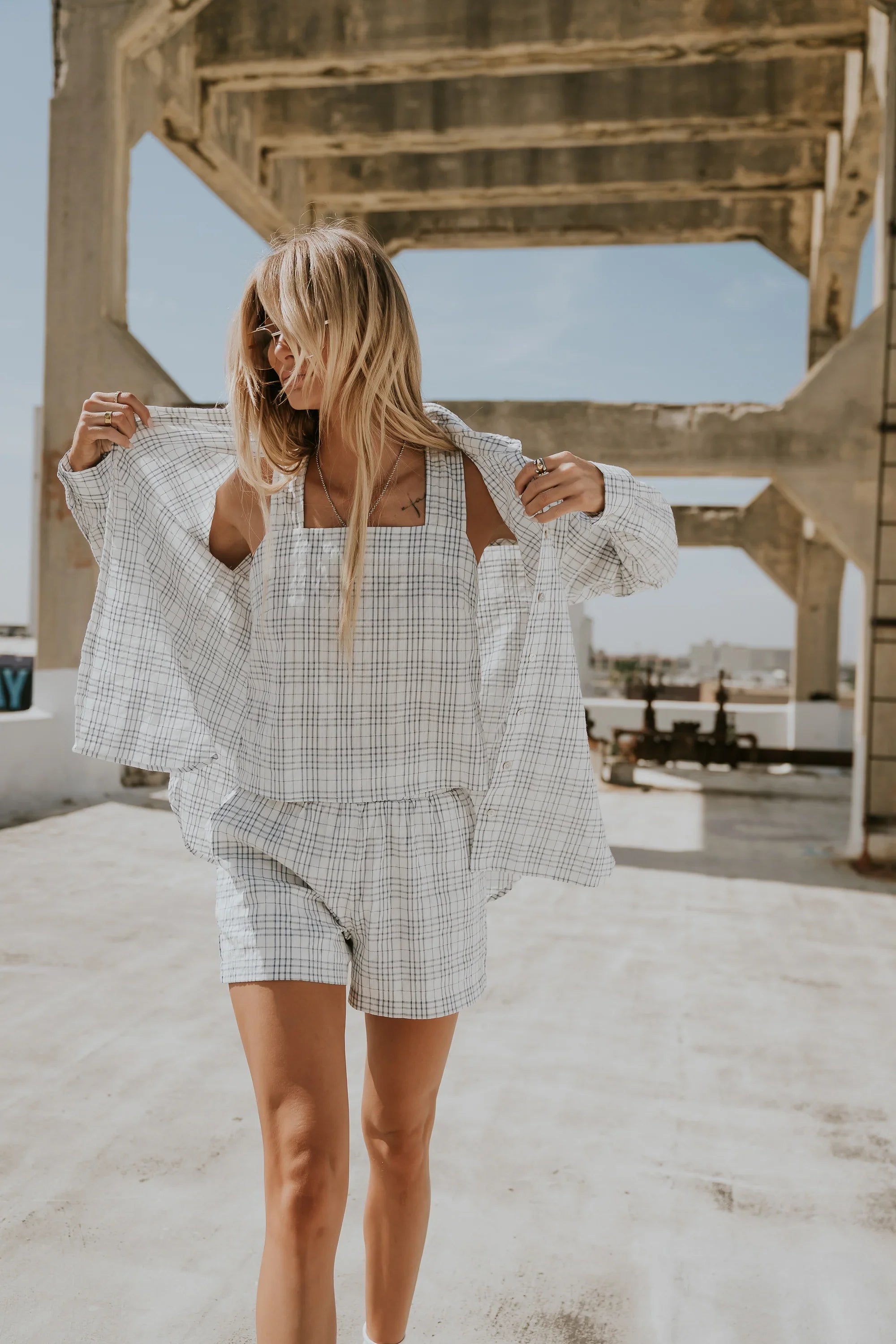 Viola Plaid Tank Top