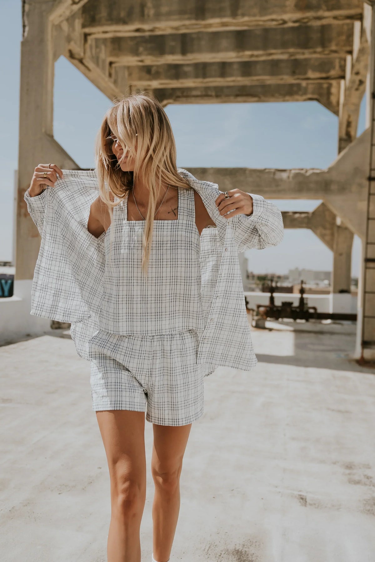 Viola Plaid Tank Top