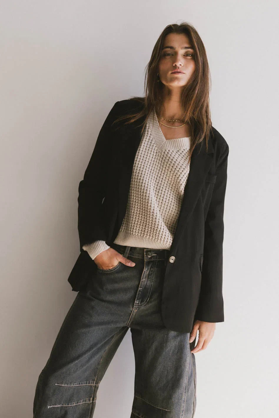 Crystal Blazer in Black FINAL SALE
