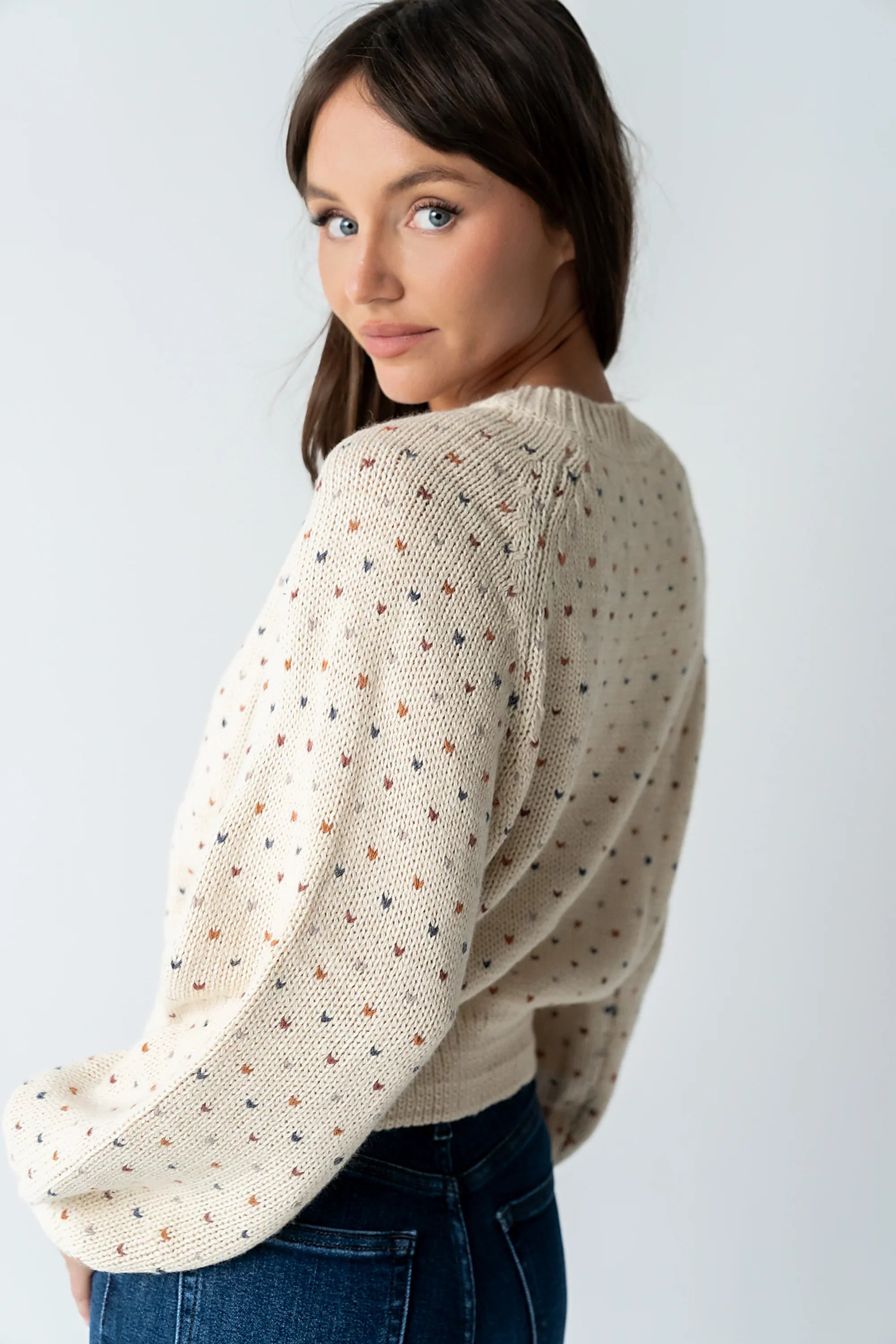 Sophie Knit Cardigan in Beige FINAL SALE