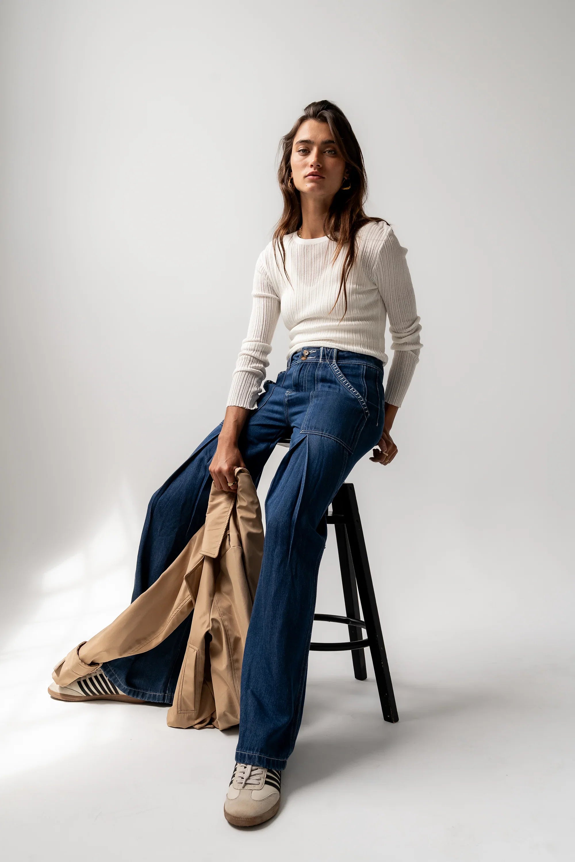 Zoey Pleated Baggy Jeans FINAL SALE