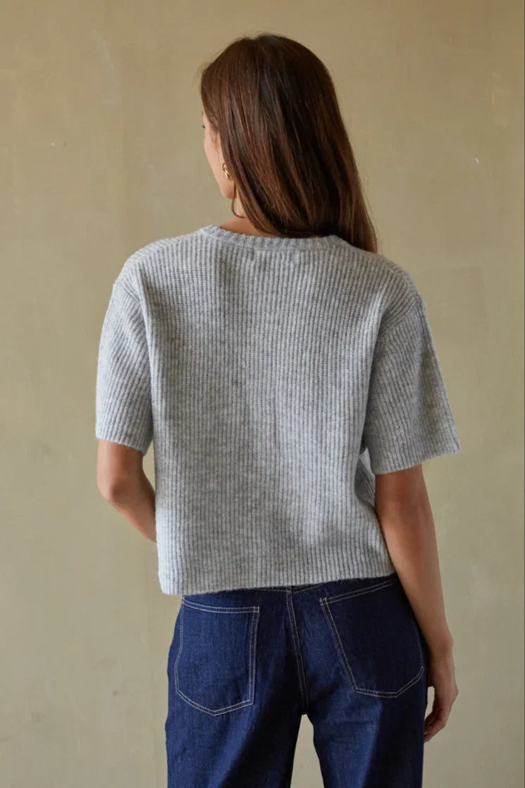 Gabriette Ribbed Knit Cardigan