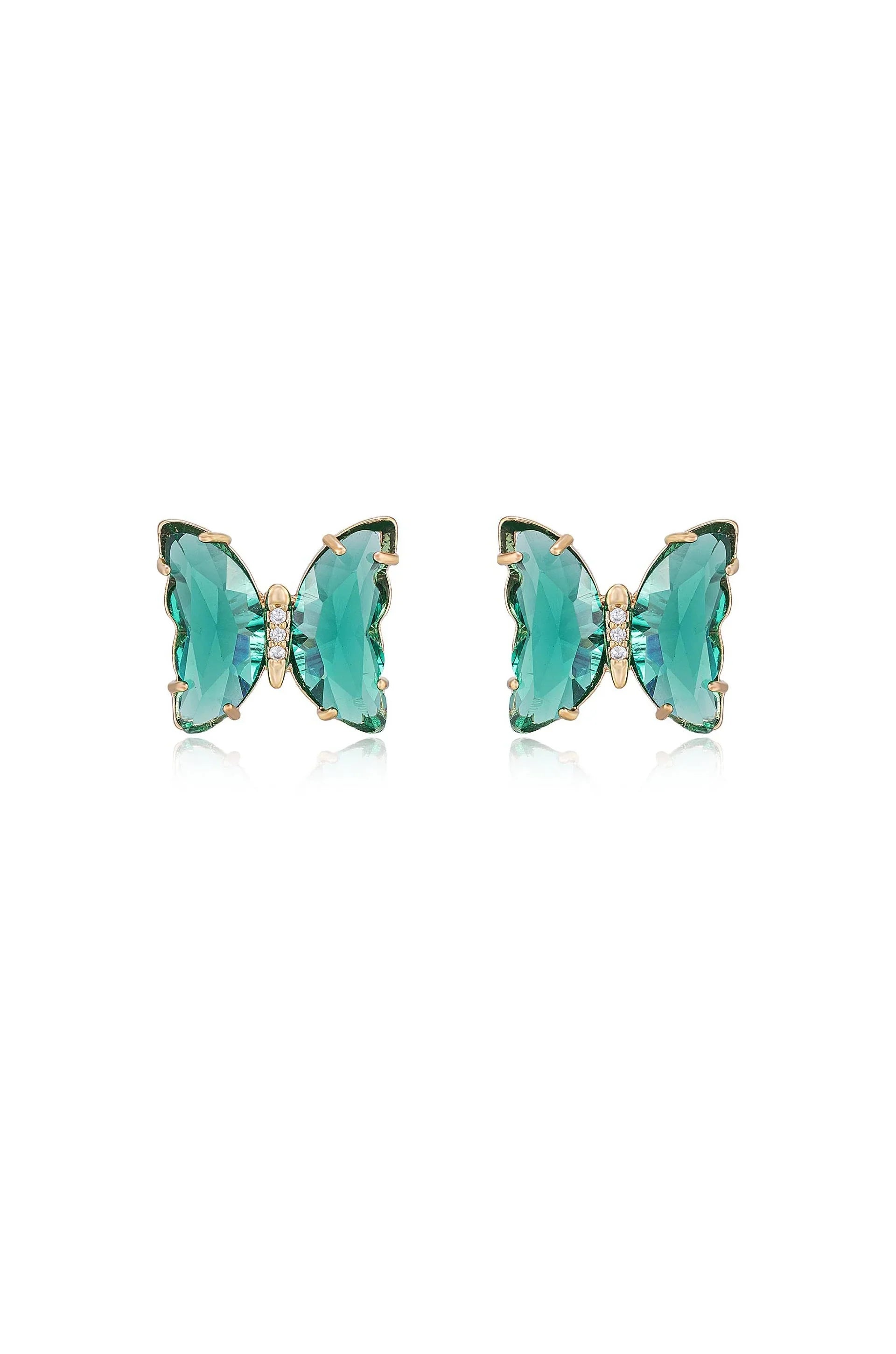 Flutter Away Crystal Earrings