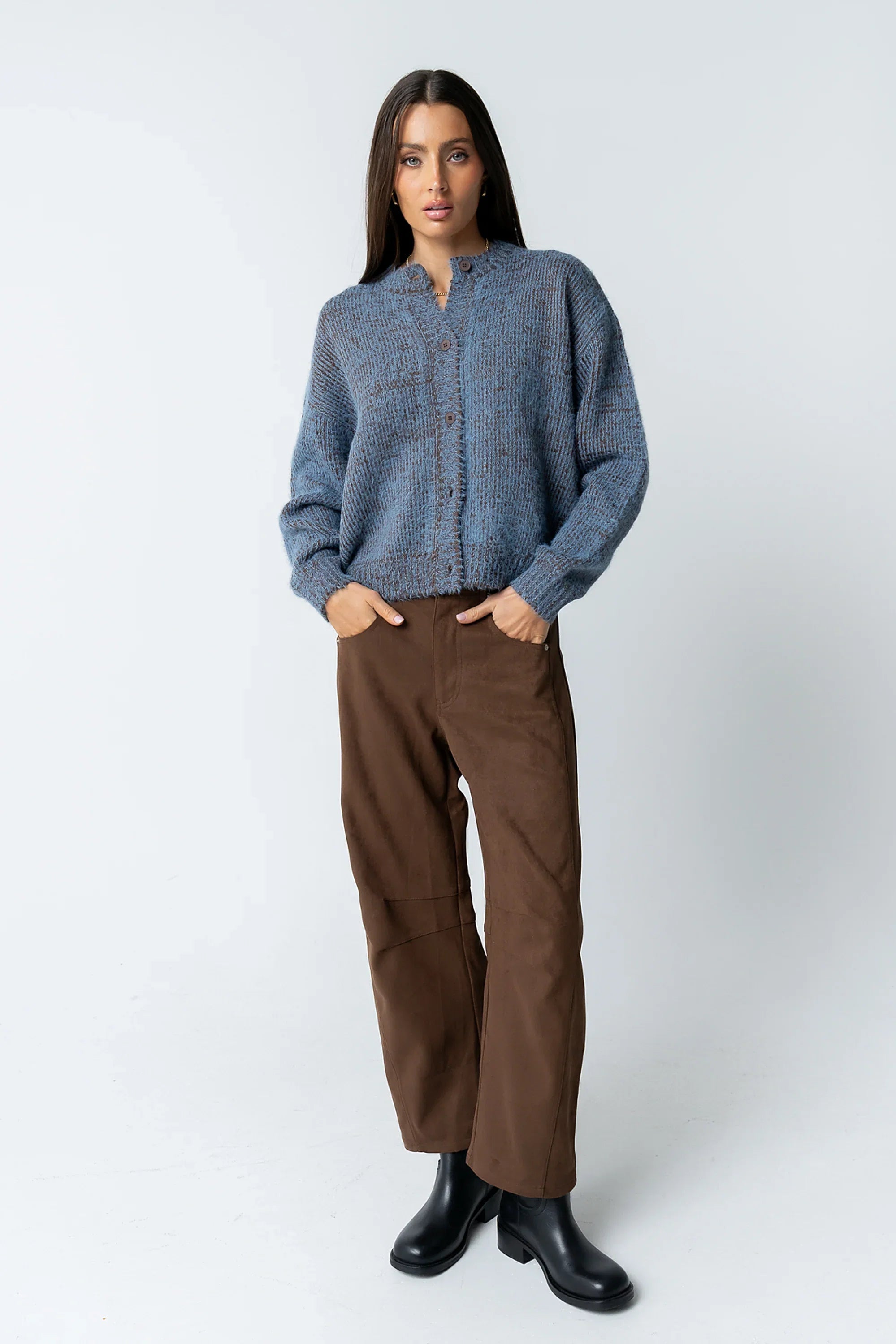 Russel Oversized Sweater in Brown