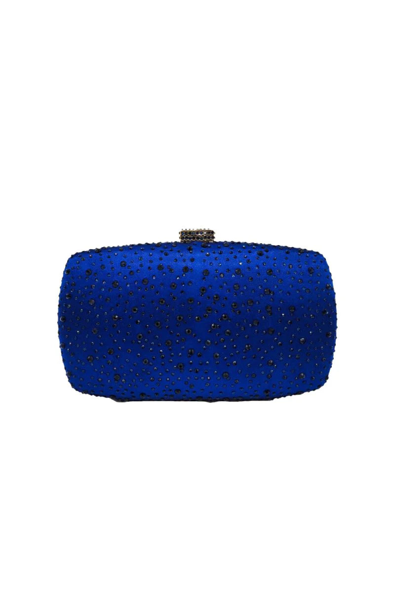 Womens Rhinestones Evening Clutch in Satin
