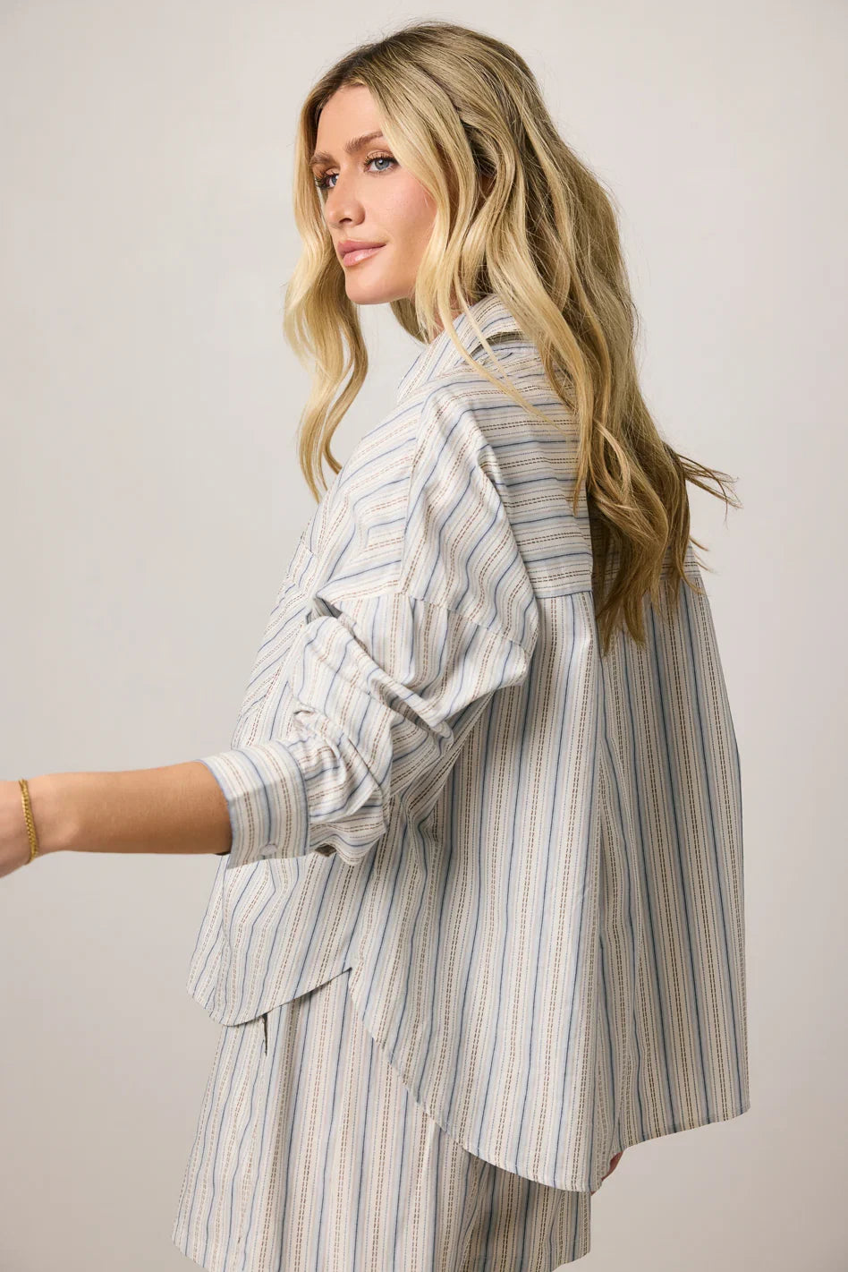 Tommy Striped Button Up FINAL SALE