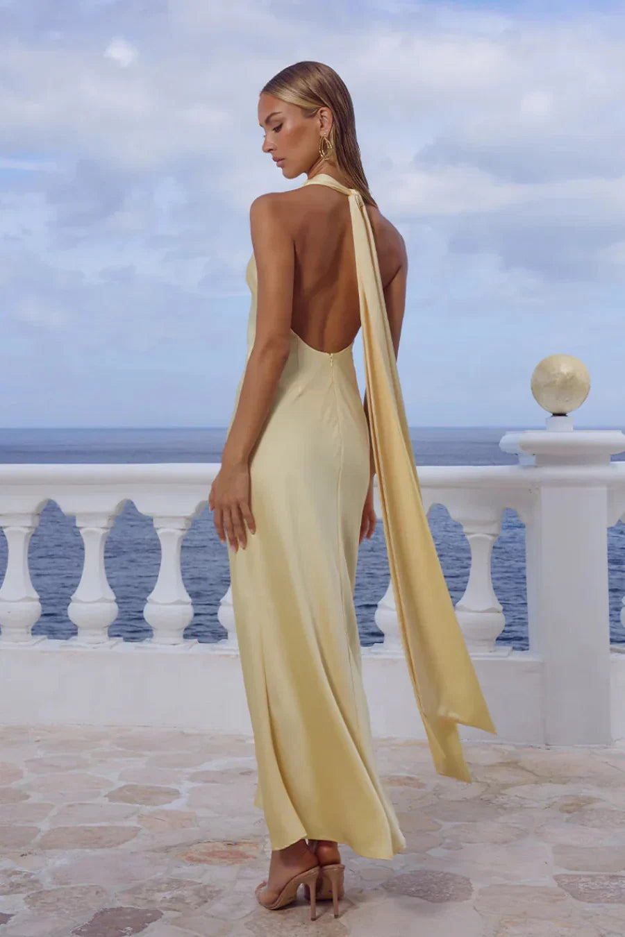 Arabelle High Neck Maxi Dress