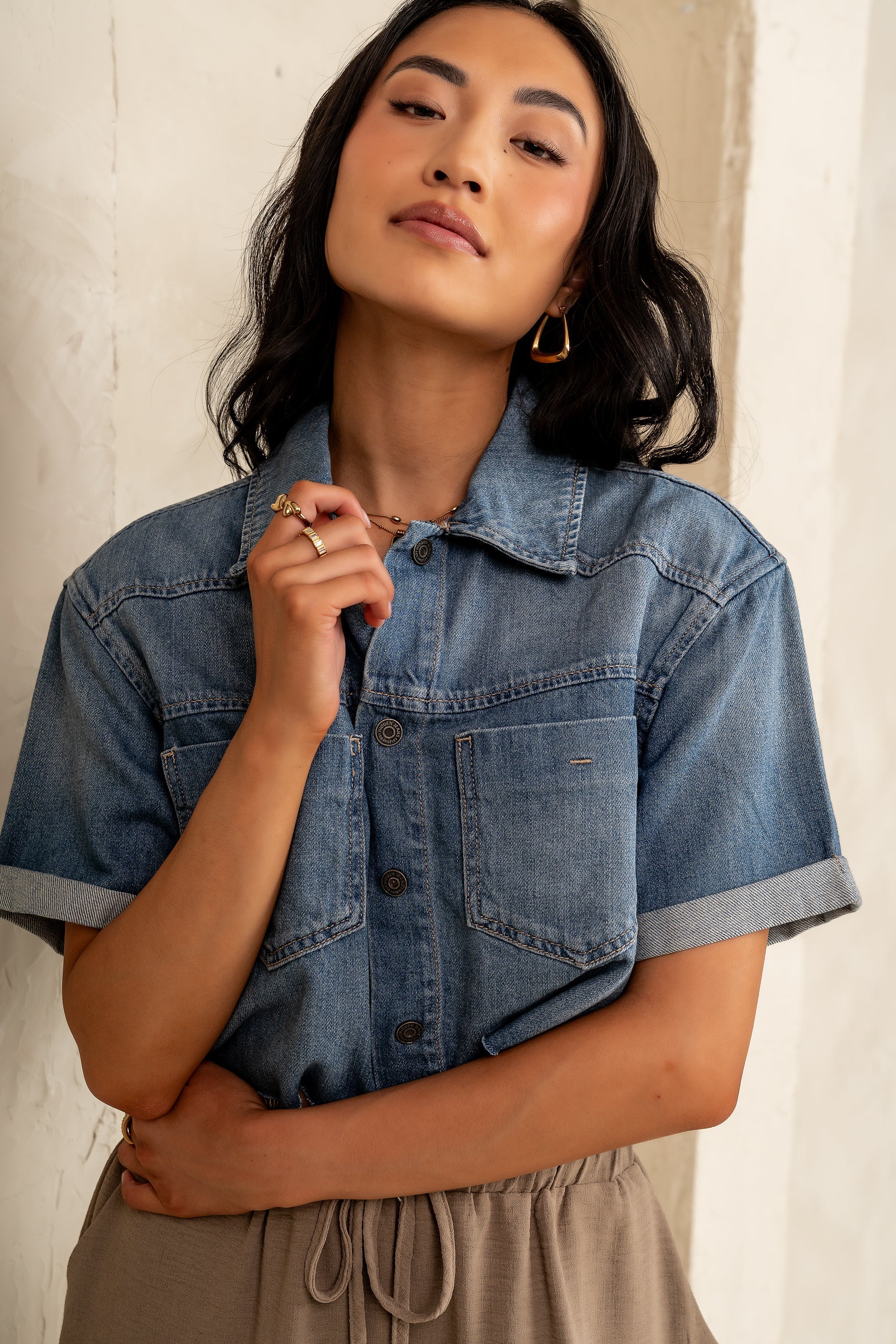 Nina Denim Button Up FINAL SALE
