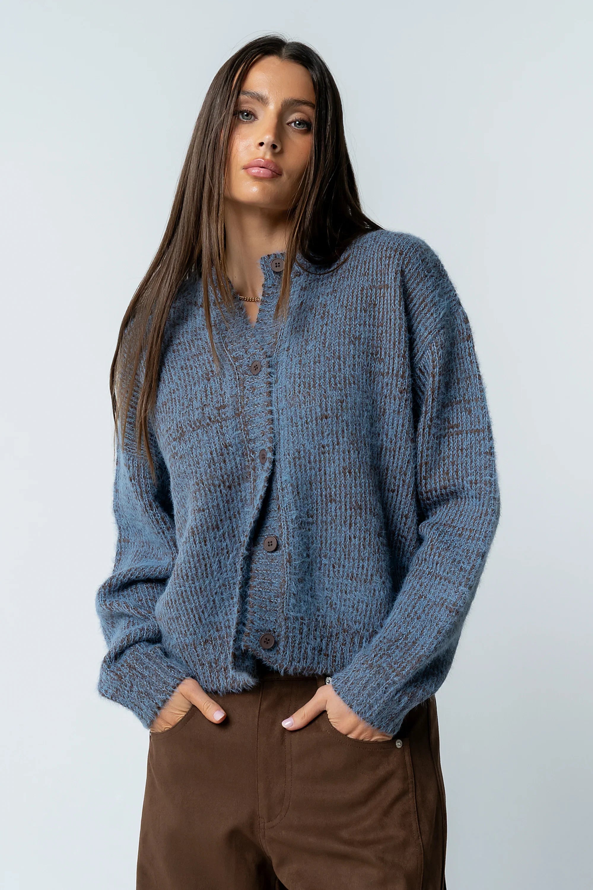 Russel Oversized Sweater in Brown