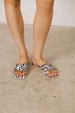 Kayla Slide Sandal in Zebra