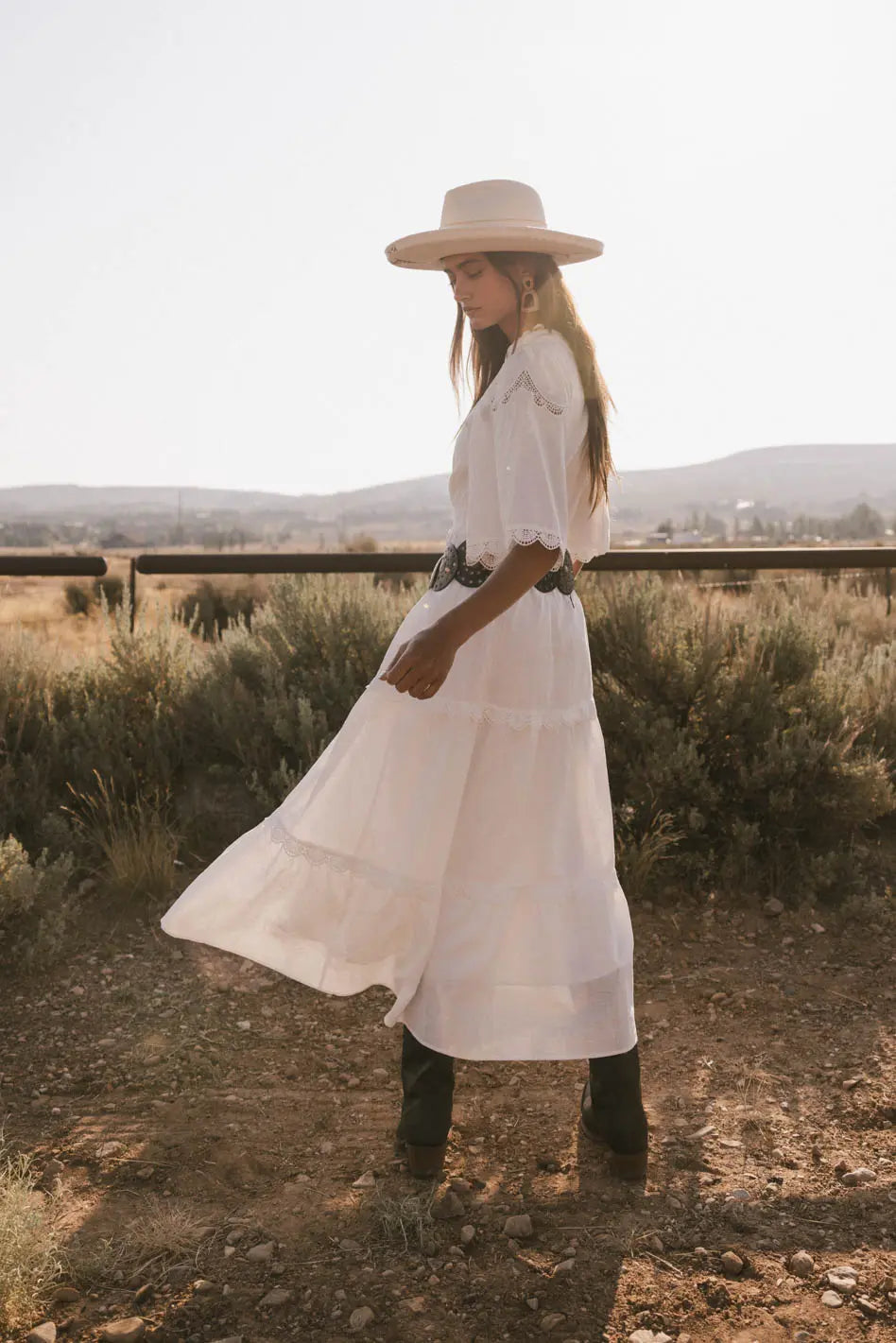 Berenice Eyelet Lace Dress FINAL SALE