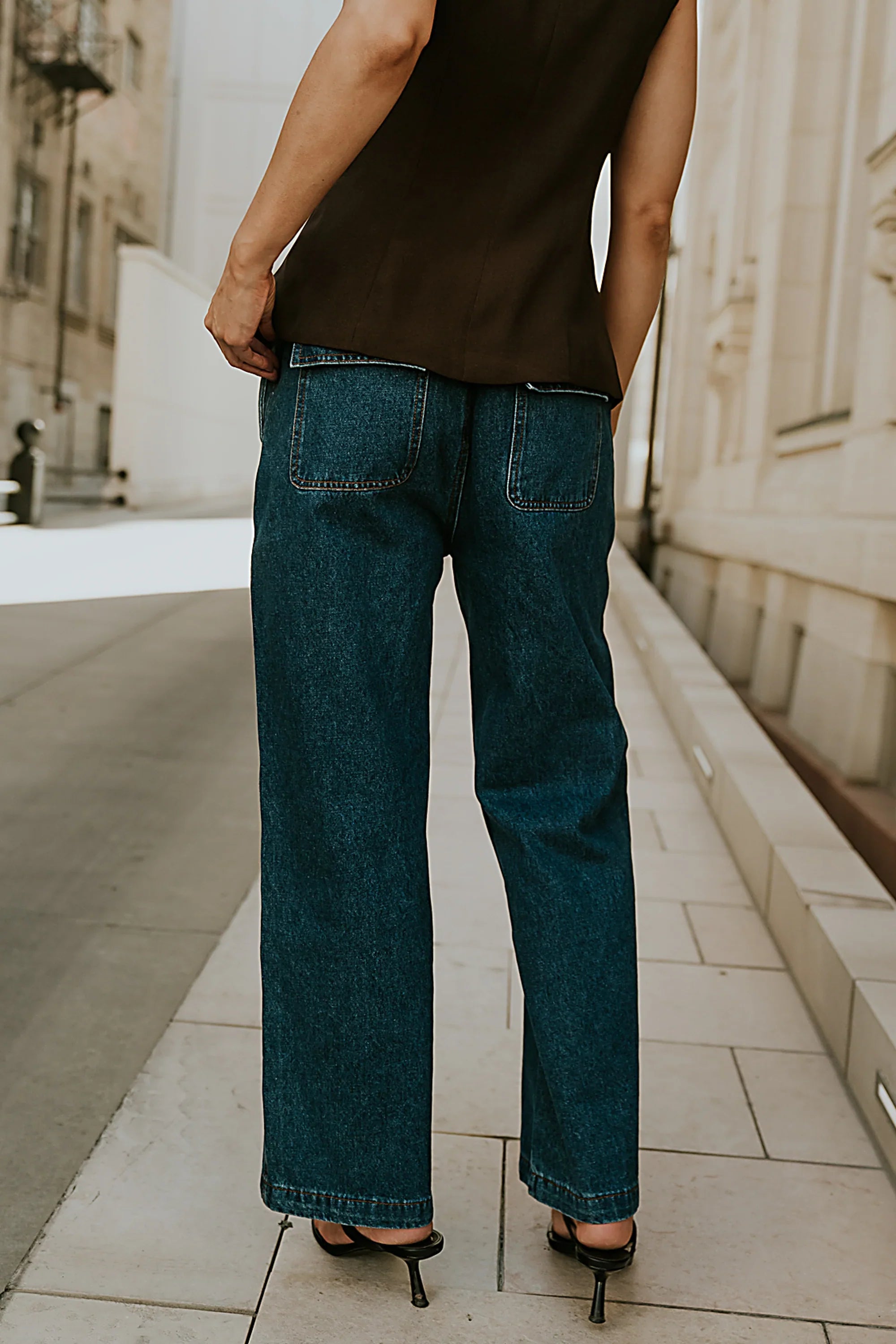 Lena Oversized Denim Pants FINAL SALE