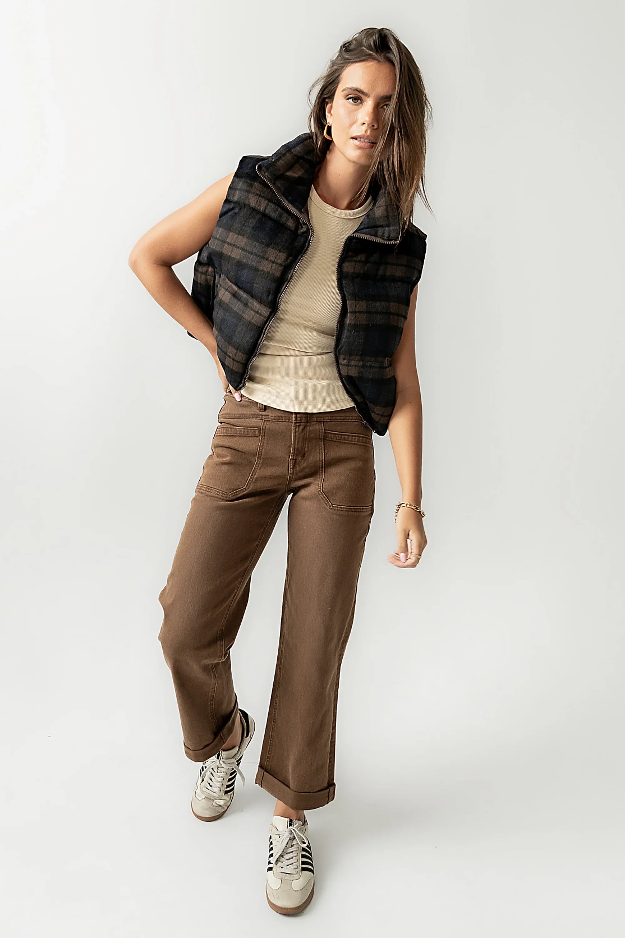 Brielle Puffer Vest in Navy FINAL SALE