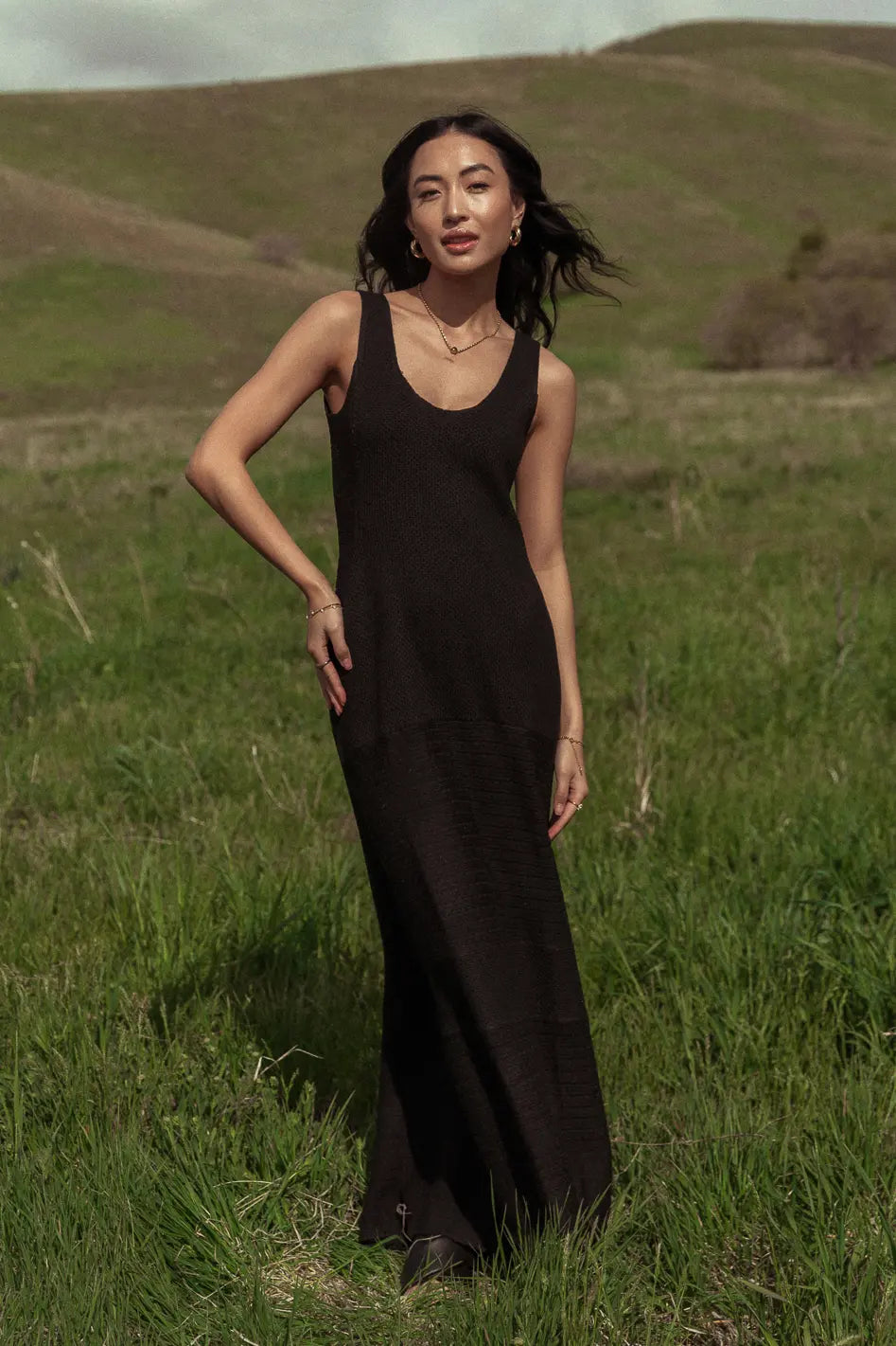 Sonnet Knit Maxi in Black FINAL SALE