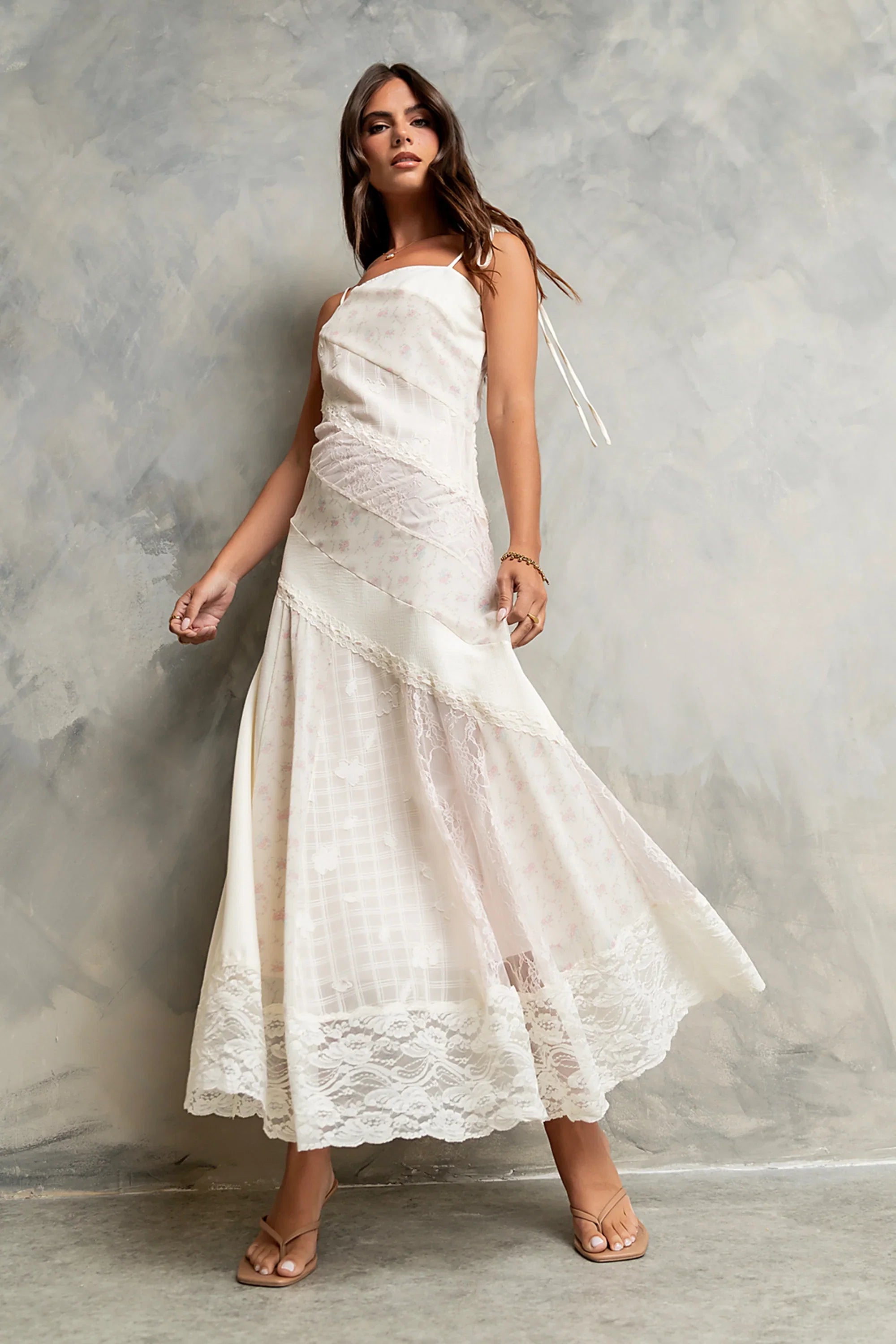 Jones Mixed Media Maxi Dress