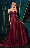Melanie Gown A line Dress with Beaded Bodice Corset Back