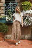 Tallulah Floral Pants in Mocha FINAL SALE