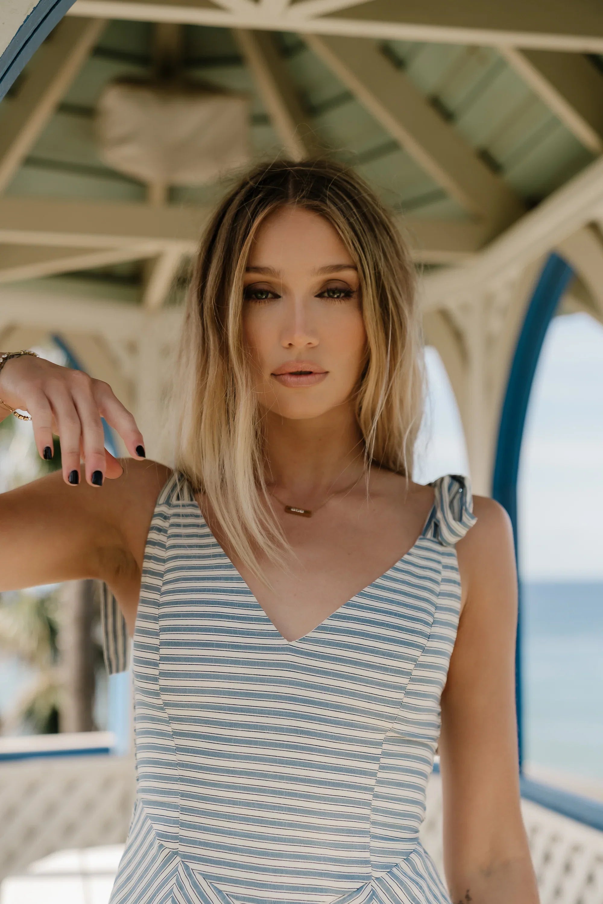 Michelle Striped Maxi Dress