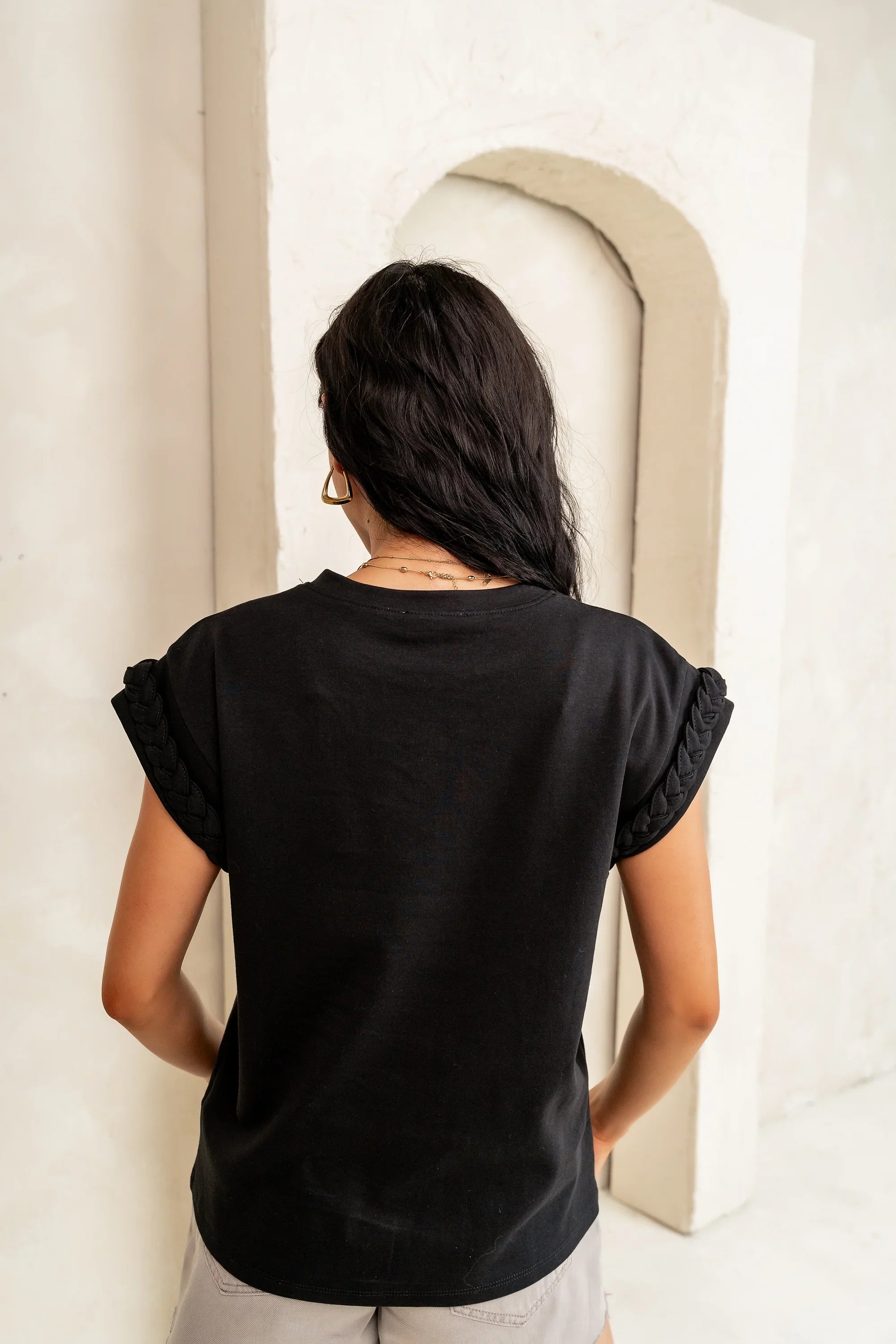 Tessa Knit Top in Black FINAL SALE