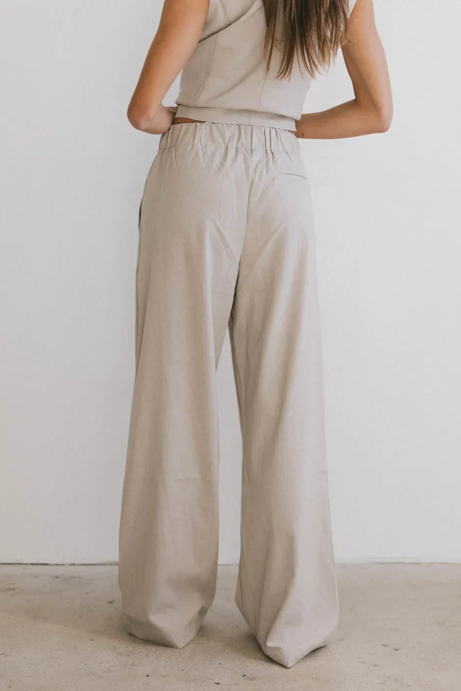 Eslyn Baggy Pants in Taupe FINAL SALE