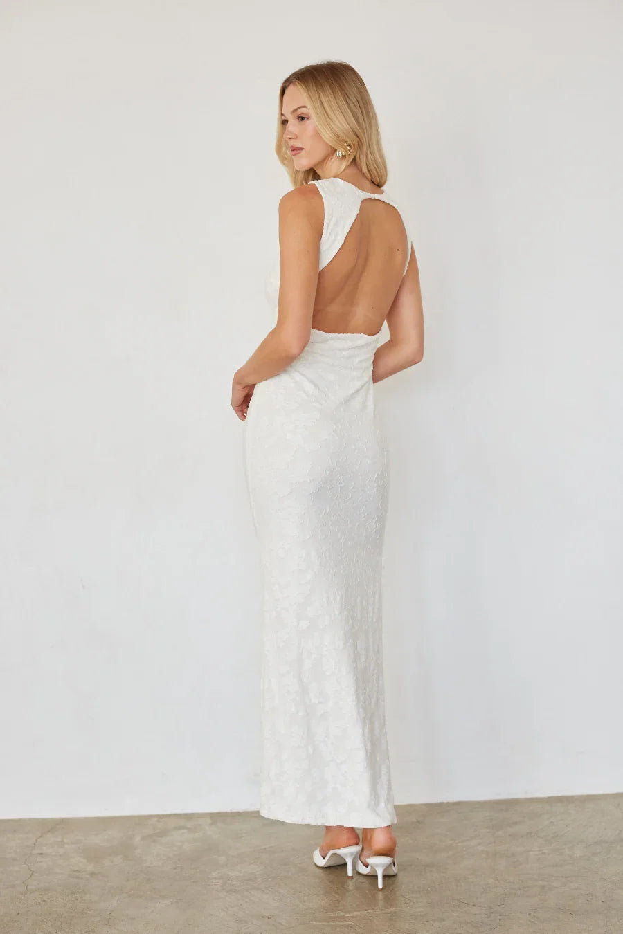 Liana Textured Bodycon Maxi Dress