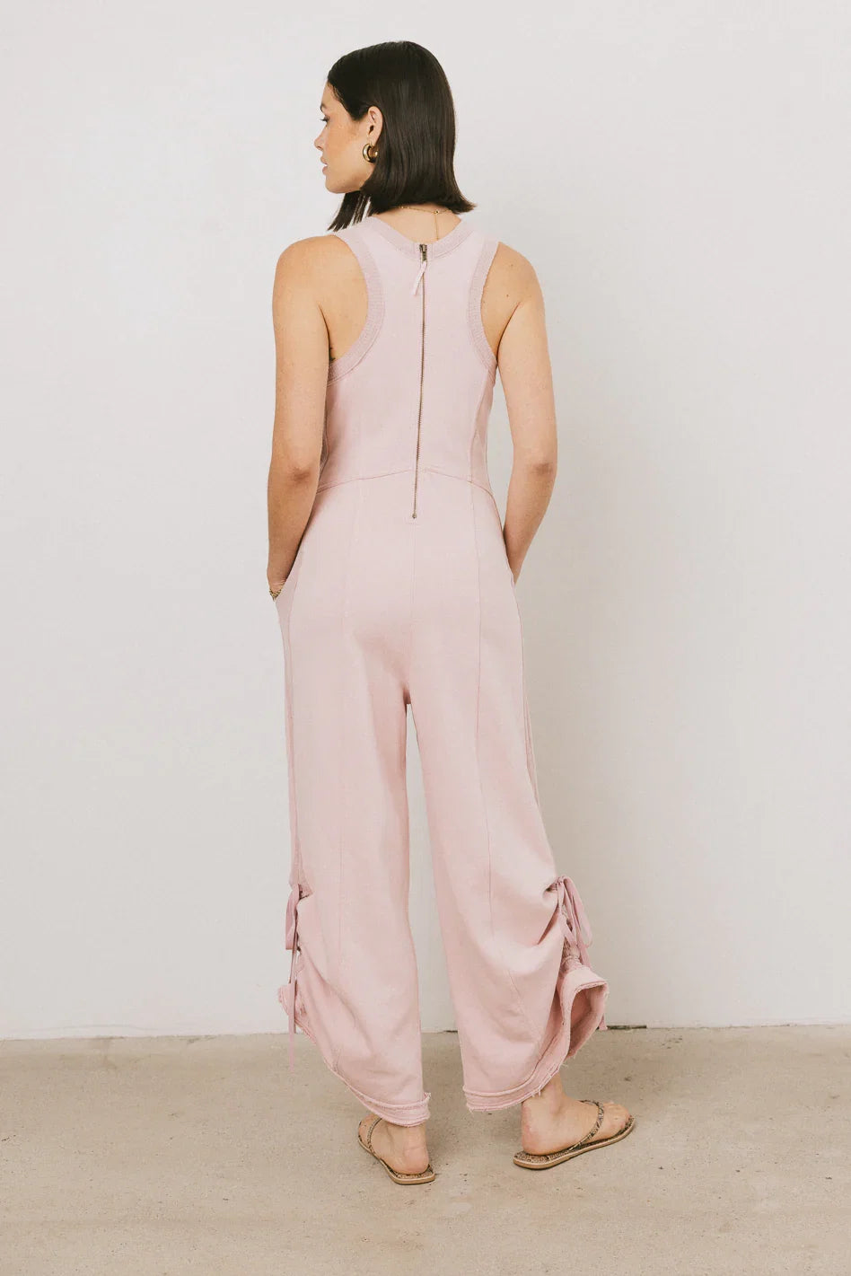 Tristan Knit Jumpsuit in Pink FINAL SALE