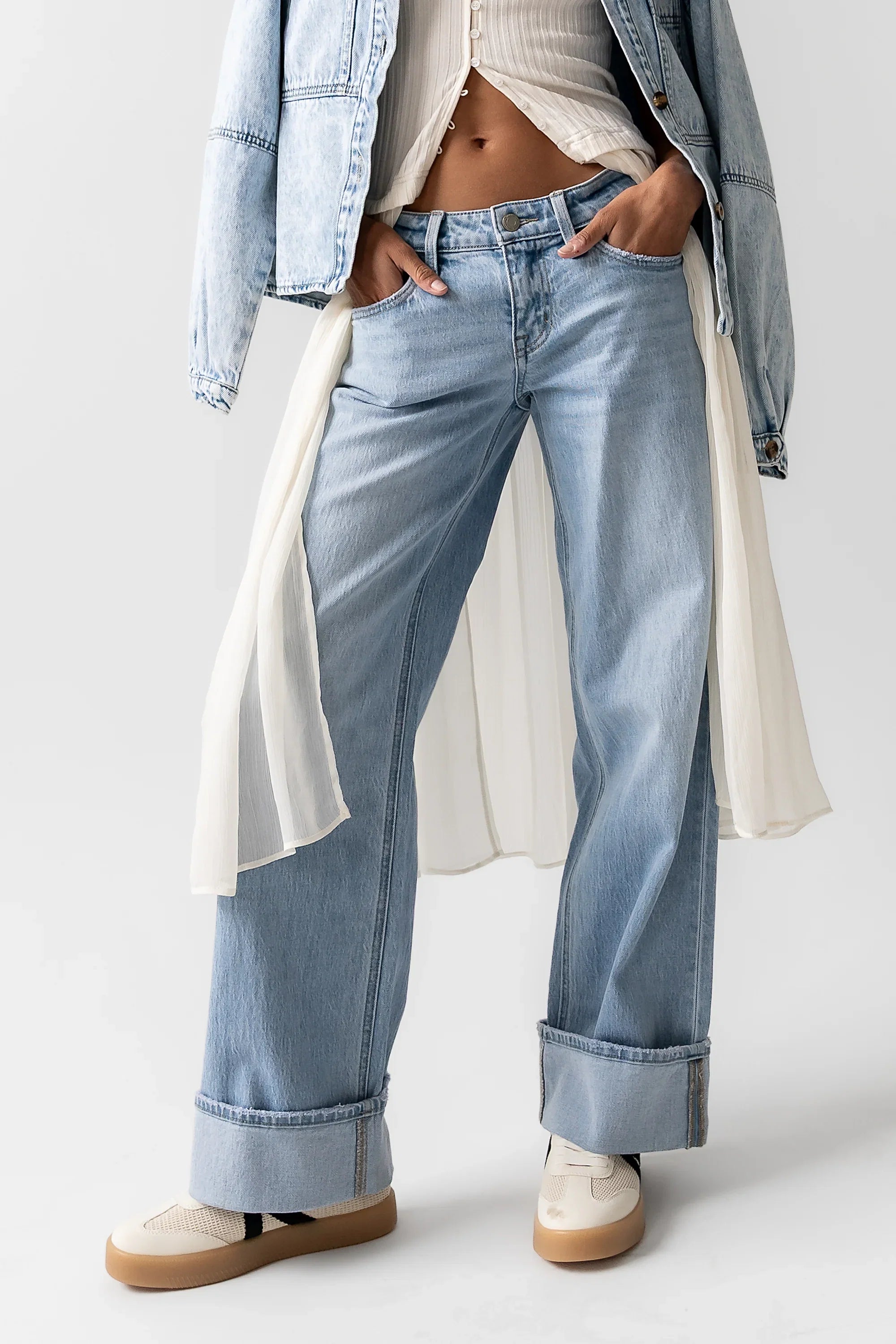 Marcia Cuffed Baggy Jeans