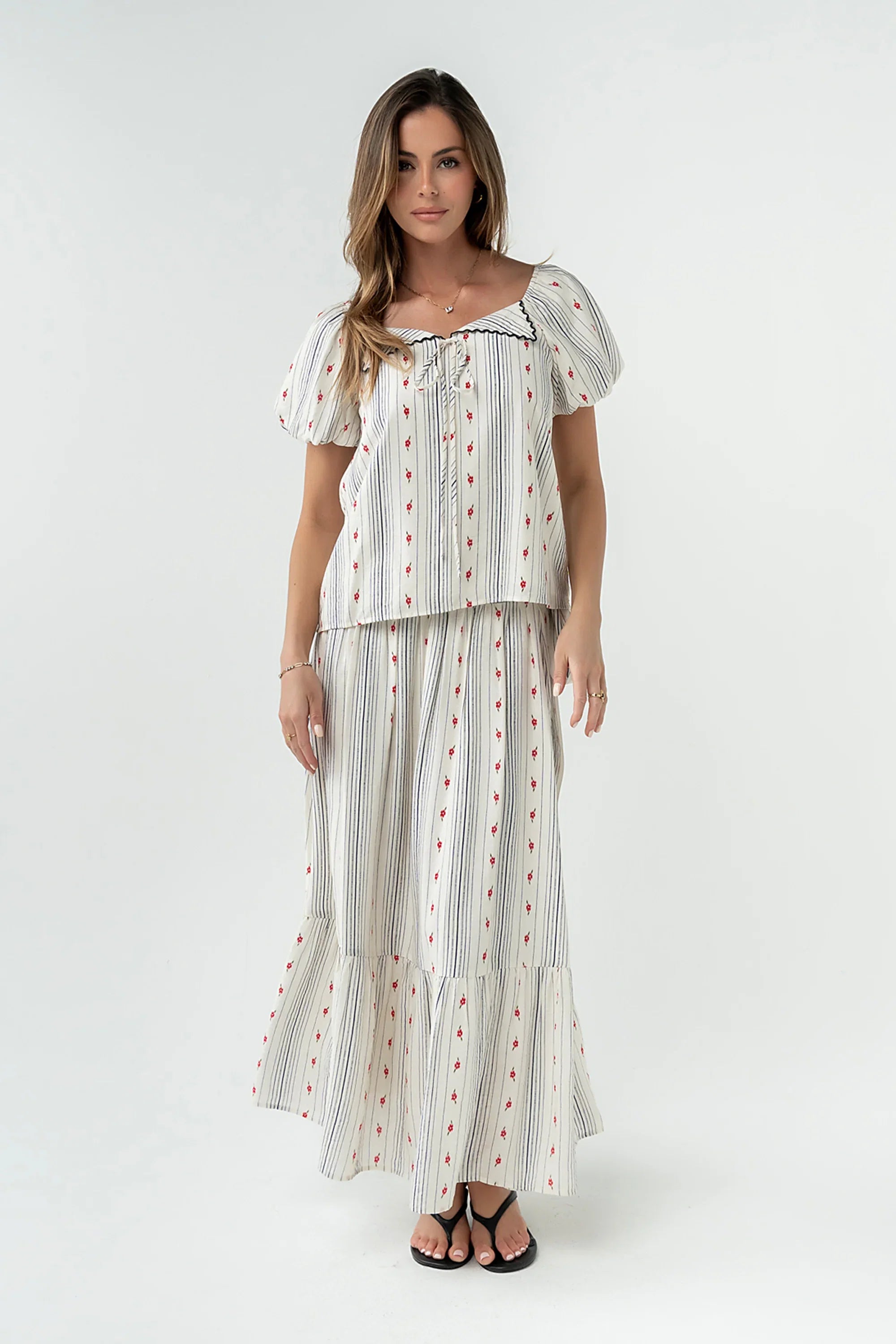 Tylee Floral Midi Skirt