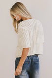 Brenda Knit Cardigan in Ivory FINAL SALE