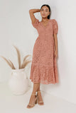 Rowan Lace Dress in Pink FINAL SALE