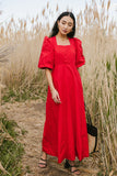 Cassia Corset Dress in Red FINAL SALE