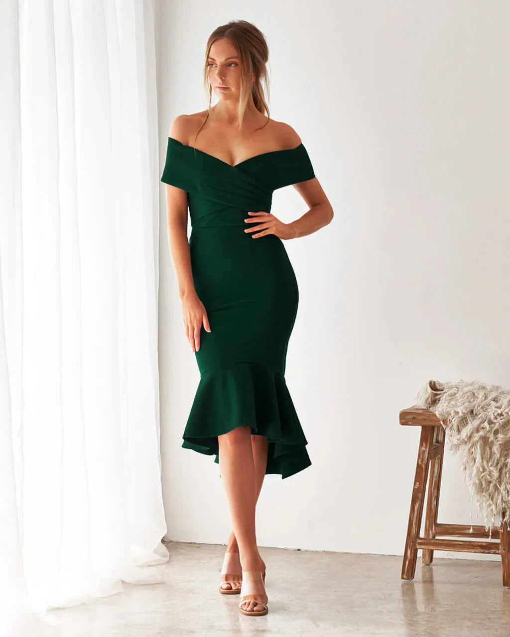 Brienne Dress Emerald