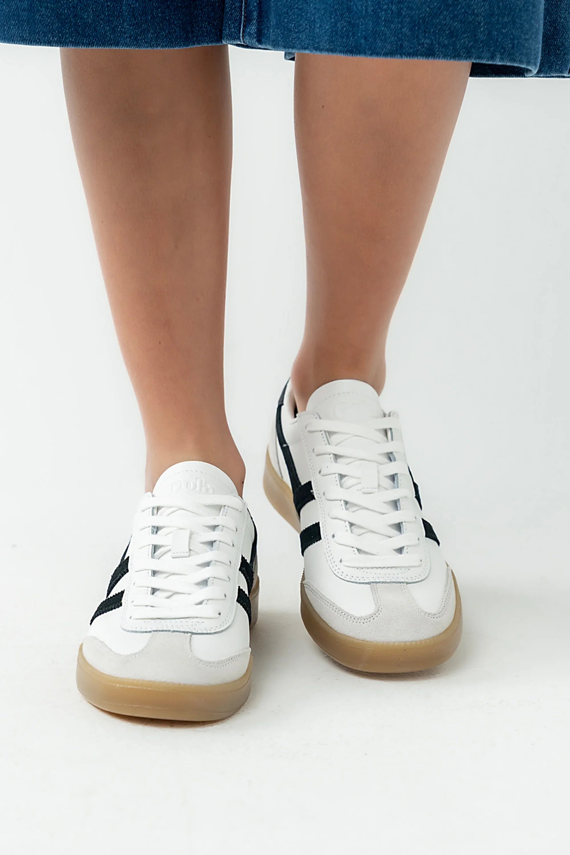 Gola Viper Leather Sneakers in White