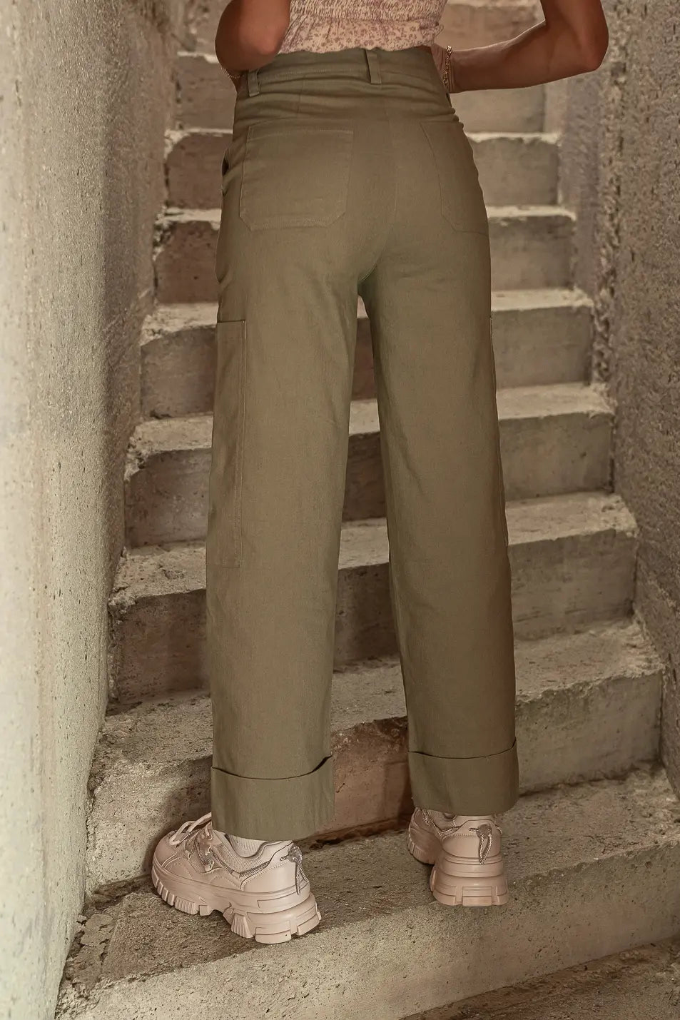Kienna Cargo Pants in Olive FINAL SALE